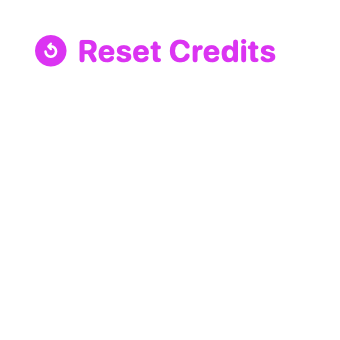 Reset Credits, Small native widget presentation